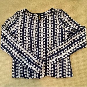 ZARA Open back blouse